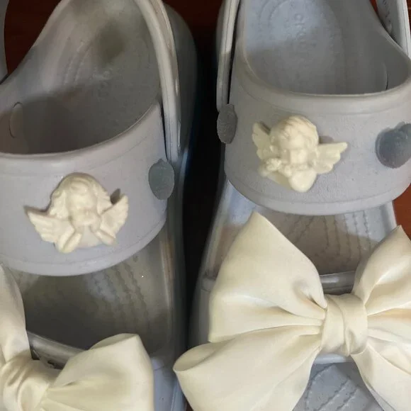 Crocs Mega Crush Coquette CUSTOMIZED! sandal - sz 8 - Picture 2 of 5